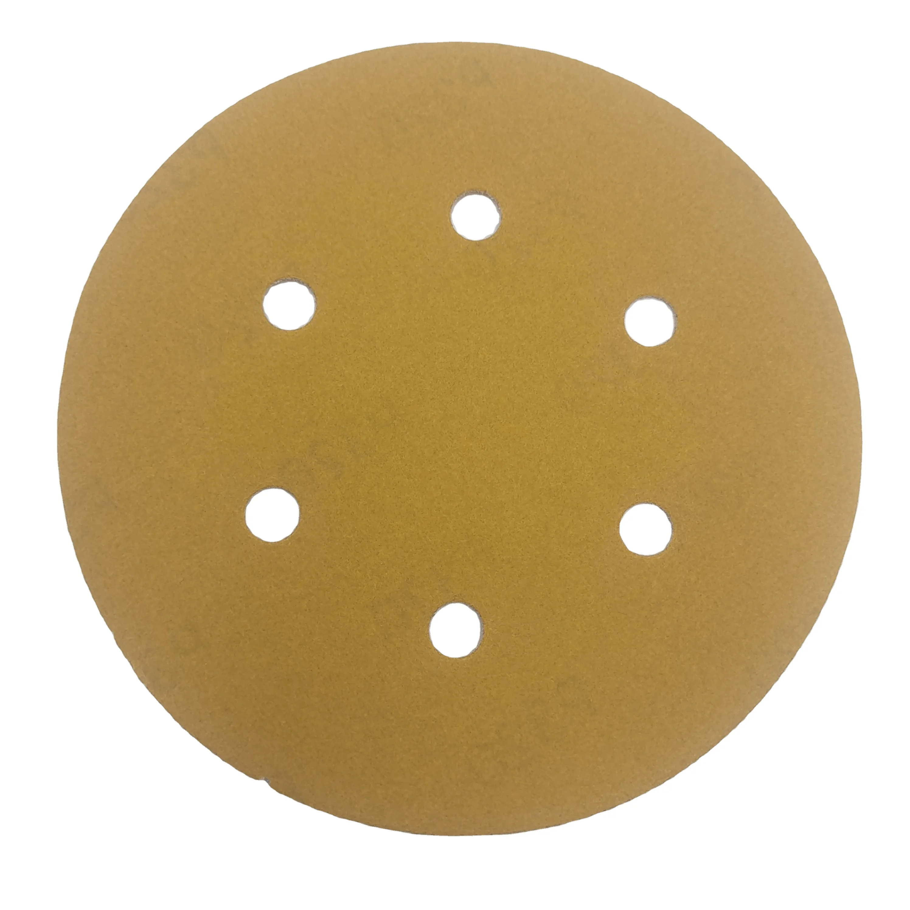 Round Yellow  Drywall Alumina Sanding Discs For polish