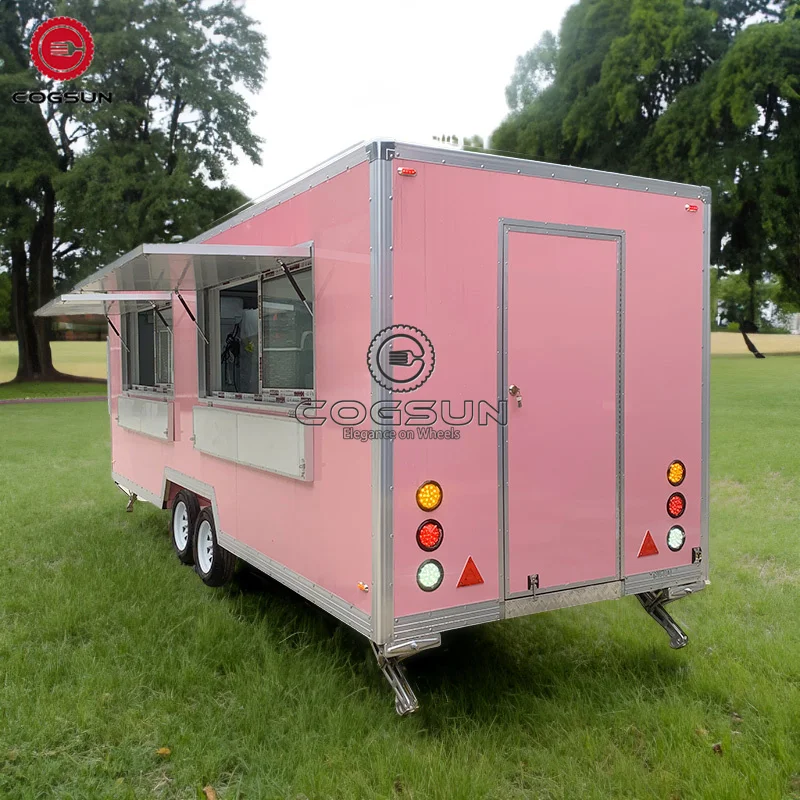Street Coffee Cupcake Catering mobile bbq food trailers fully equipped snack food truck trailer mobile fast food truck for sale