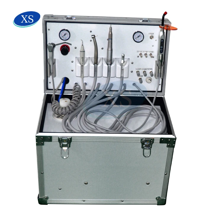 Mobile Dental Unit with Silent Compressor Portable Turbine