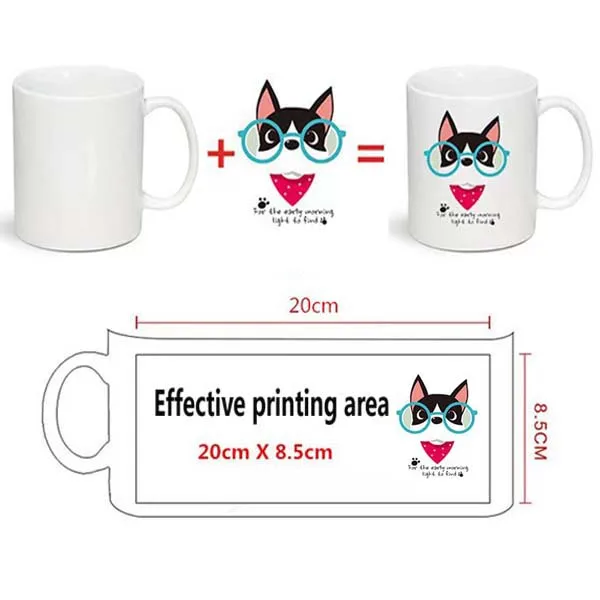 Wholesale Manufacturer 11 Oz Sublimation Mug Tea Water Cups Customized Picture Text Name Photo Printed Ceramic Coffee Mugs Gifts