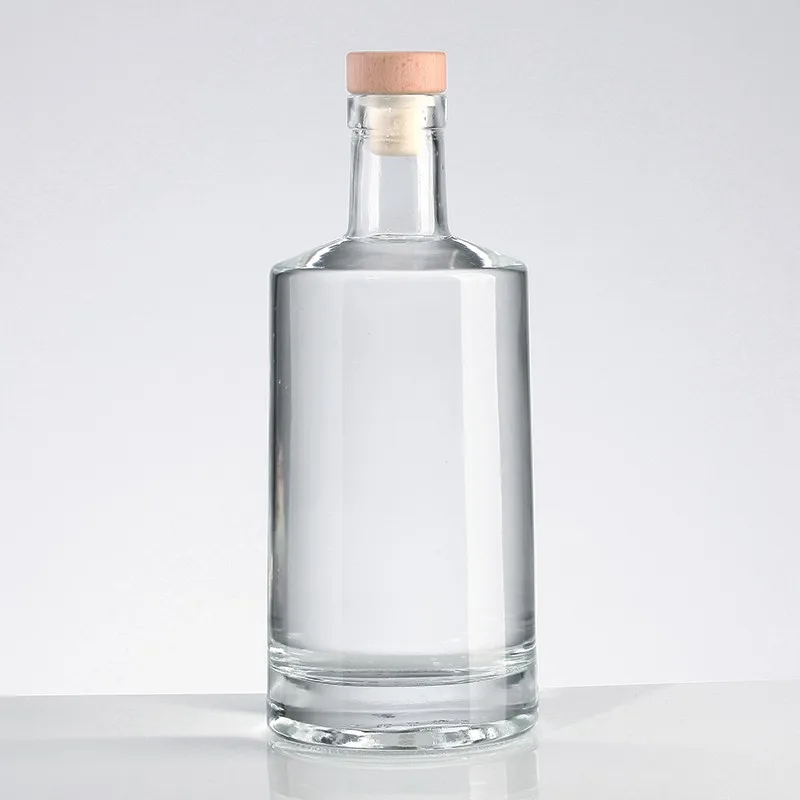 Белая водка виски стеклянная бутылка с украшением индивидуальный