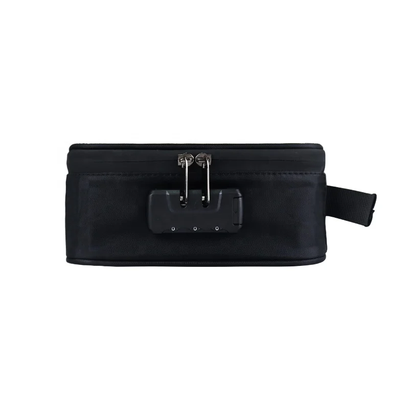 
Customize factory polyester smell proof stash case with carbon fiber 