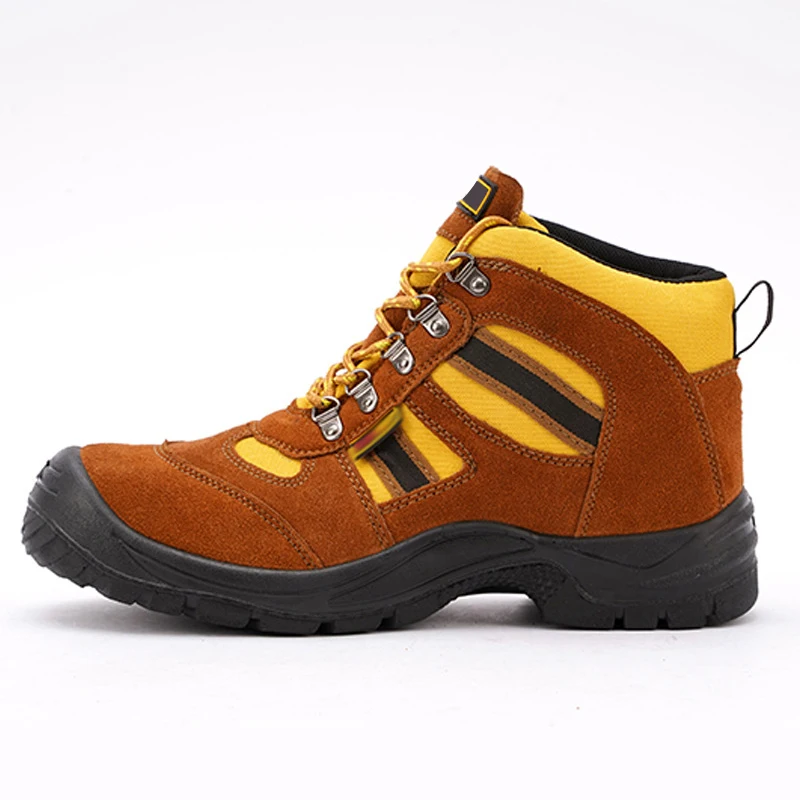 New design cow leather work boots hiking boots Oil and puncture resistant safety shoes for men