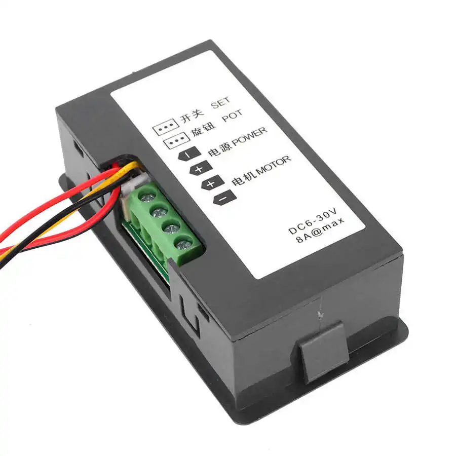  CCM5D Digital Display PWM DC Motor Governor Speed Regulator 6V 12V 24V 6A 8A 0~100% Adjustable Stepless Switch