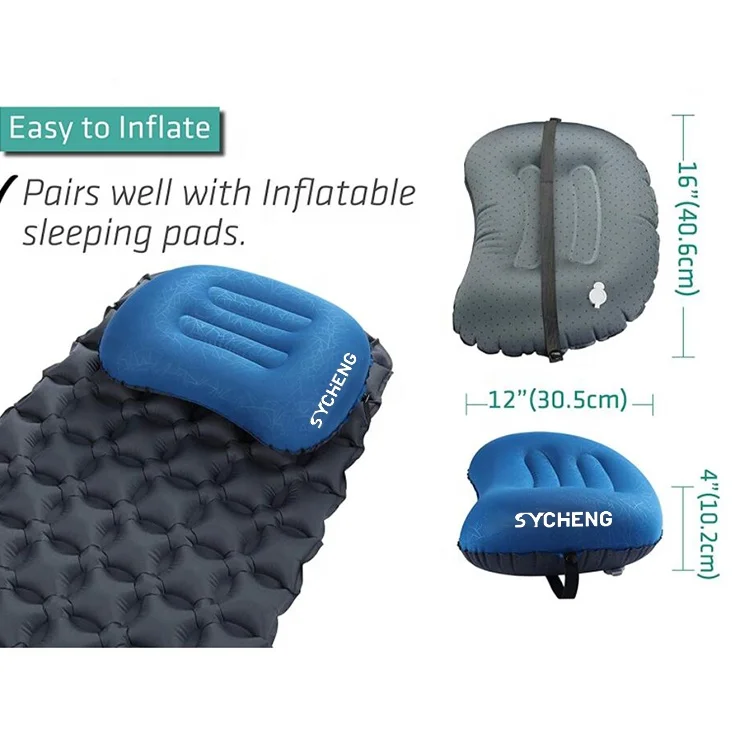 Wholesale TPU Inflatable Camping Pillow,Comfortable Inflating Pillows for Sleeping, Ergonomic Inflatable Travel Pillows