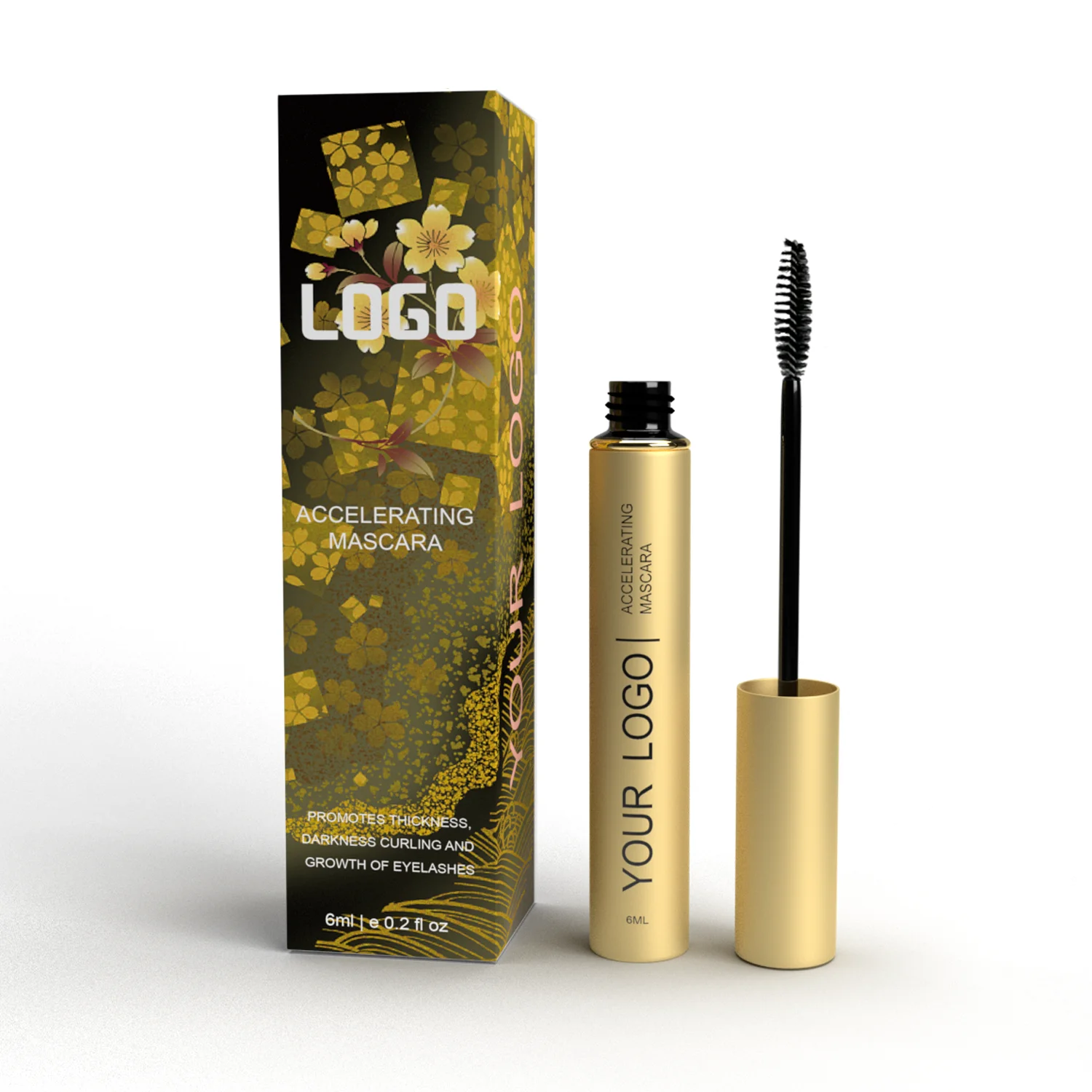 Ресницы для наращивания ресниц, Корея, низкий минимальный объем заказа, без масла, оптовая продажа, индивидуальная долговечная 3D веганская волоконная тушь для ресниц без жестокости, частная этикетка