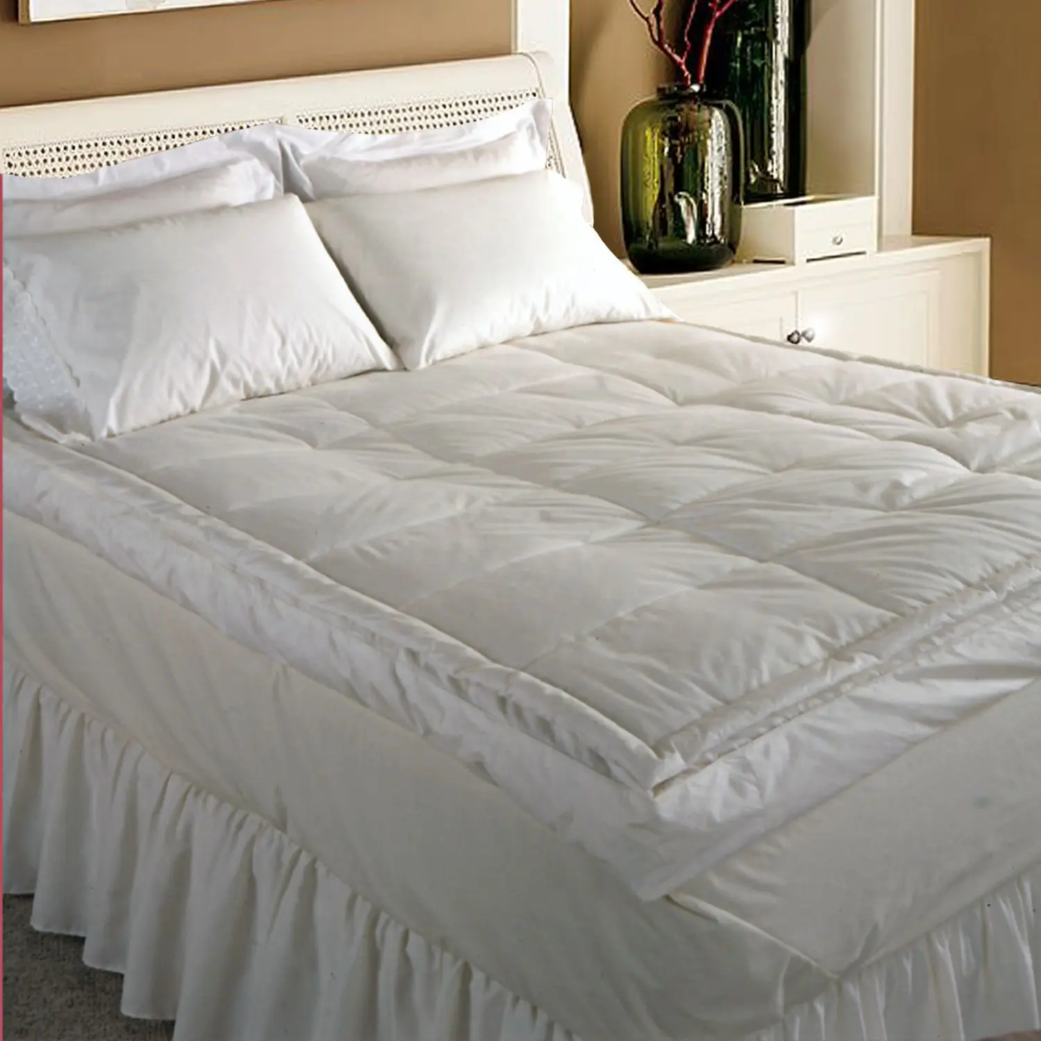 
quilted single bed thin wool mattress topper cotton mattress pad 