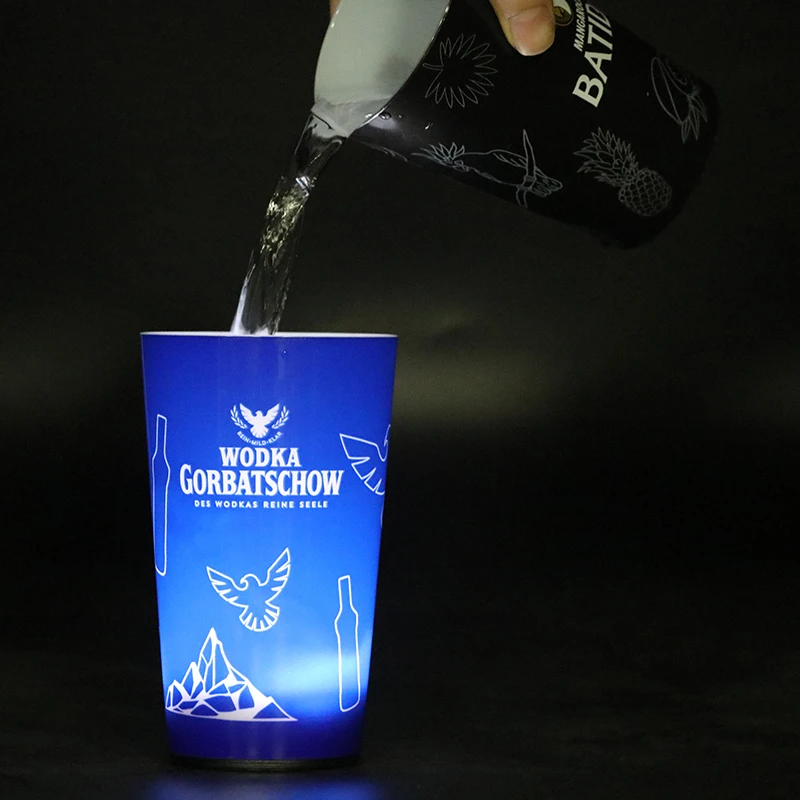 LED Flash Light Up Drinking Glasses Fun Glowing LED Blinking LED Cup for Bar Night Club