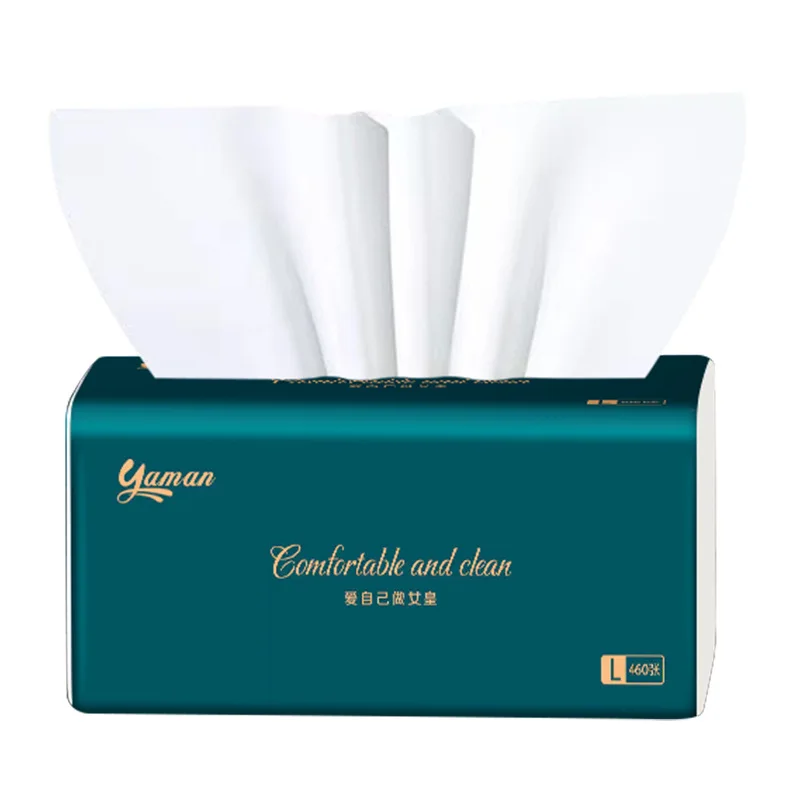 High Quality 3-Ply Soft Pack Bamboo Pulp Facial Tissue Nonfluorescent Bleach Printed Plastic Bag Oil Absorbing Pocket Tissue