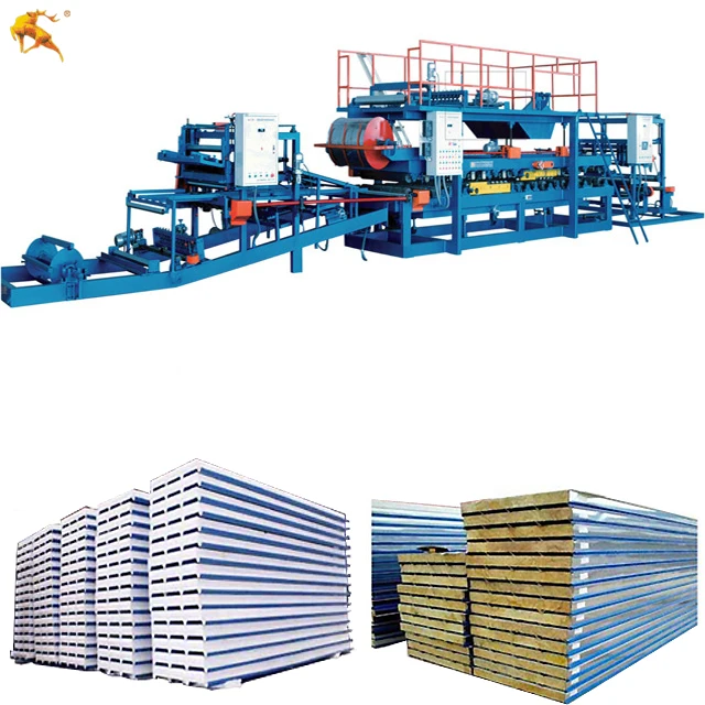 European EPS Sandwich Panel Roof Roll Forming Machine China Manufacture Outdoor wall decoration composite panel making machine