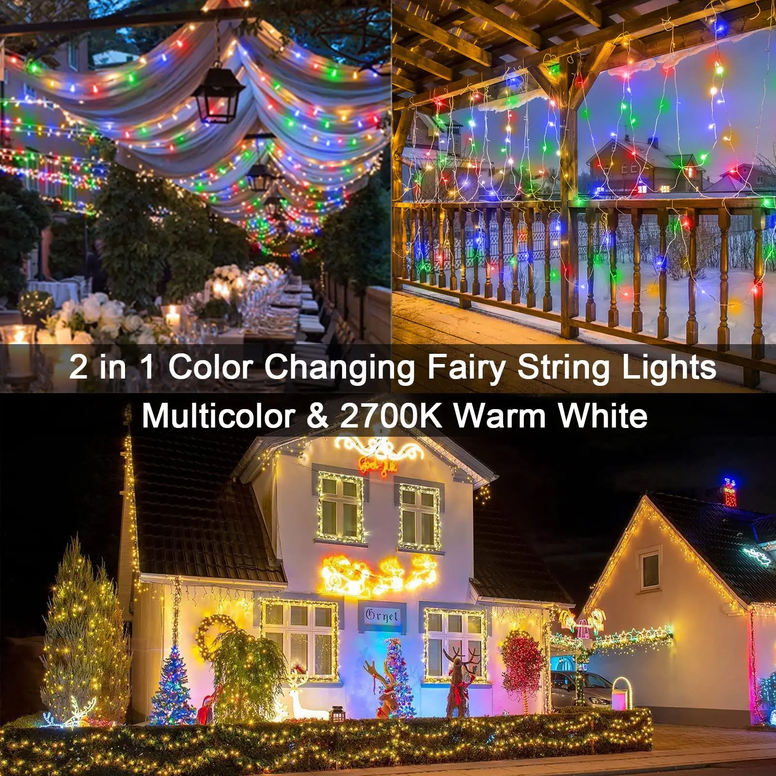 10m 100pcs leds Dream Color Christmas Lights WS2812B RGB Led Pixel String Light Waterproof Addressable Led String DC5V