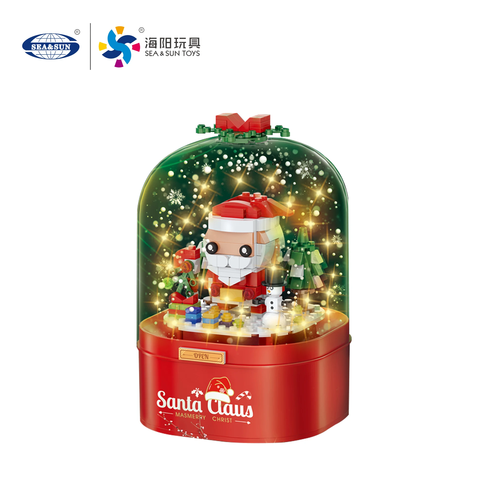 Birthday Gift Santa Claus statue Christmas music box