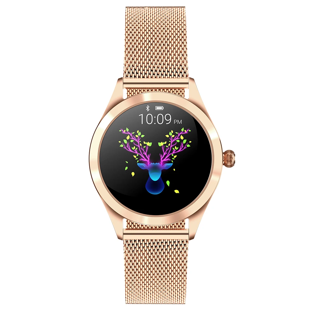 KW10 женские Смарт-часы 2021 IP68 Водонепроницаемый пульсометр Bluetooth часы для Android IOS фитнес-Браслет Смарт-часы