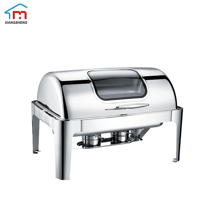 chinese restaurant kitchen equipment bain marie liquid chafing dish fuel buffet roll top food warmer