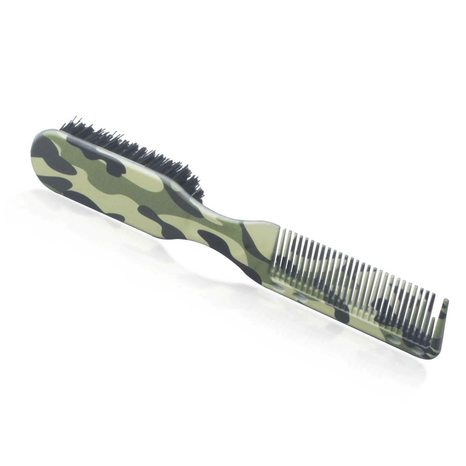 UV Plating Custom Pattern Cleaning Fading Brush Neck Cleaner Hair Cutting Duster Fade Brush Double Side Brush Comb