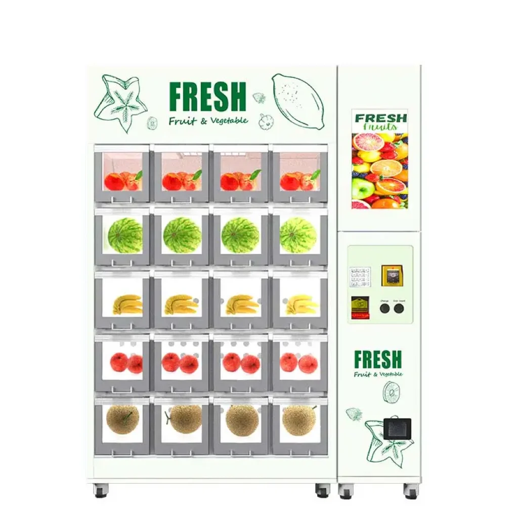 Refrigerated Locker Vending Machine Transparent Window Vending Machine For Sale