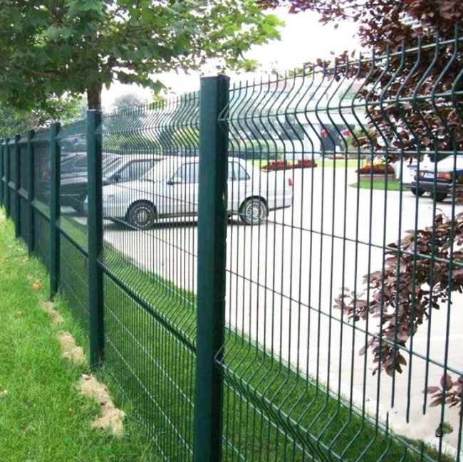 High Quality 50*200mm PVC Coated Metal 3D Curved Welded Wire Mesh Fence For Playground