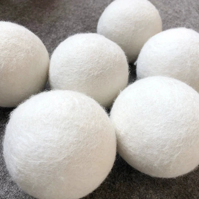 Wool dryer balls organic zero waste dryer wool balls cotton wool balls