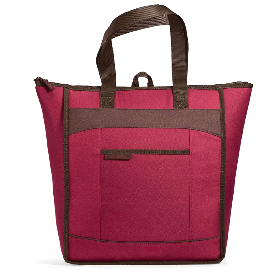 Thermal Tote Bag, Insulated Cooler Bag Keeps Food & Drinks Hot or Cold for Hours, Reusable Grocery Shopping Bag