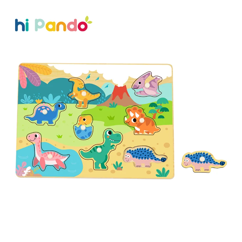 Wooden 3d Puzzle Alphabet Number Matching Plant Montessori Early Educational Toys Block Puzzle