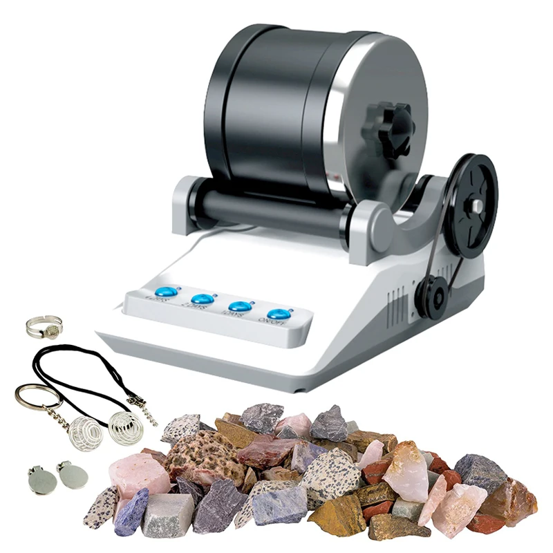Turns Rough Rocks Into Beautiful Gems Complete children Rock Tumbler Kit Rocks and Crystals for Kids