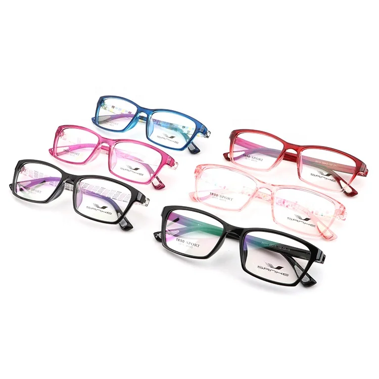 Aochi Latest Design Beautiful Tr90 Kids Optical Frame Glasses Fliexable Spectacles