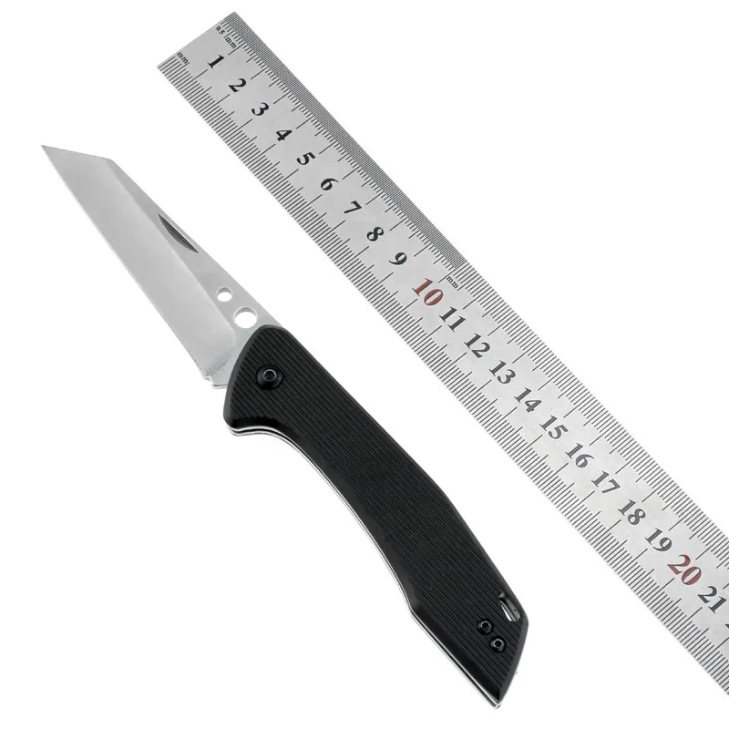 SAVVY-Black Steel handle pocketknife Portable utility knife multi-purpose folding knife survival pocket knife for outdoor camp