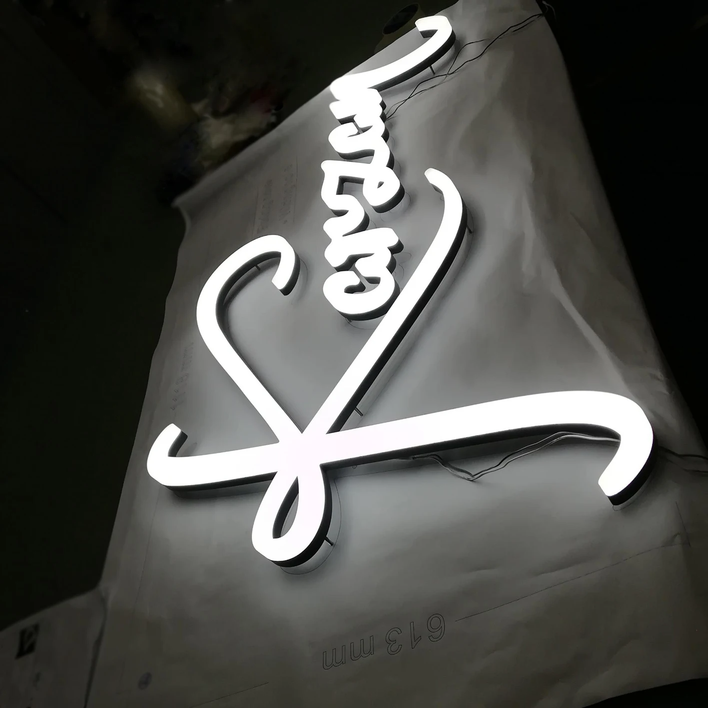  Акриловая передняя и полубоковая подсветка для письма lightig