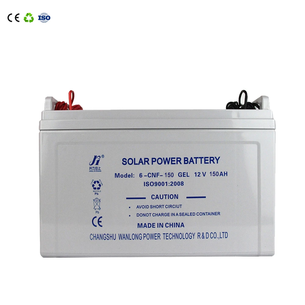 Wanlong Power 12V 150ah gel battery and cables deep cycle maintenance free rechargeable 12 volt battery