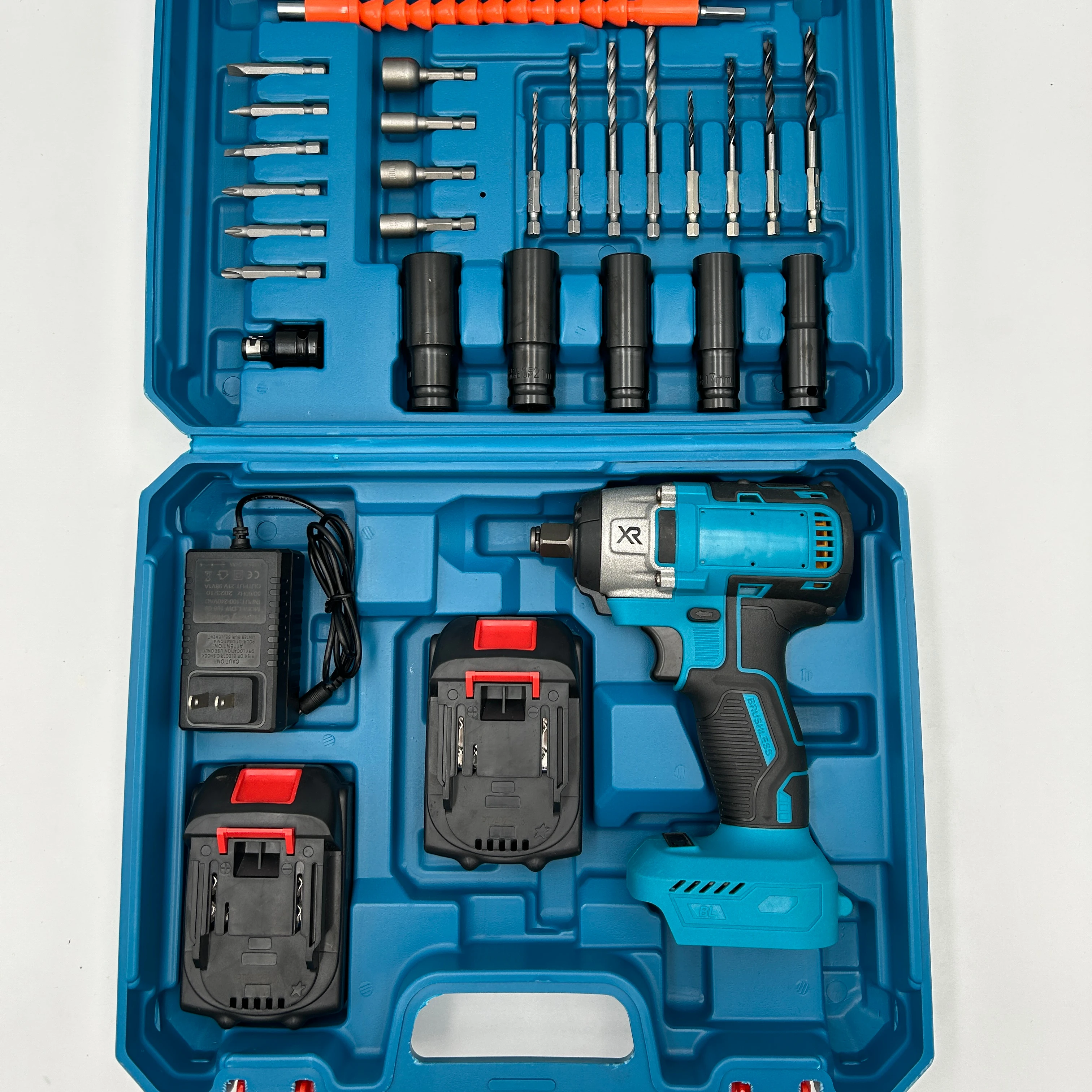 Adjustable Wrench Hydraulic Torque Wrench Industrial 21V Electric Impact Wrench with Battery Power Source Gun Truck Tire Torque