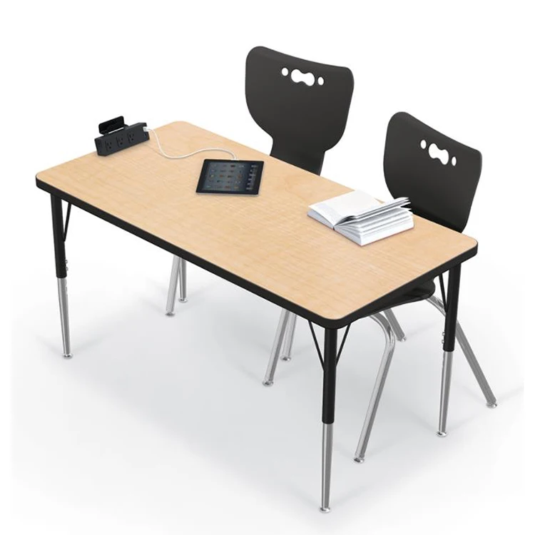 School Student Study Desks and Chairs Set, Children School Furniture School Sets Commercial Furniture Office Building Modern