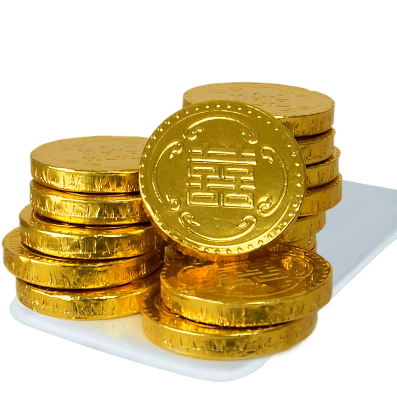  Заводская поставка золотые монеты с молочным шоколадом Халяль 5 г