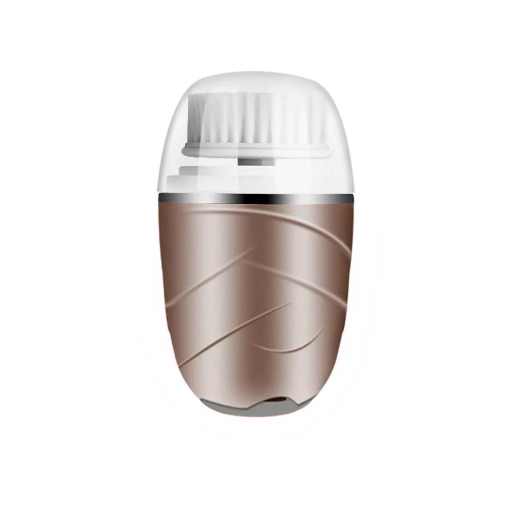 OEM private Label Electric Facial Cleaning  Brush 3 in 1 Deep Pore  Clean Rotating Face Brush Replaceable Head for woman gifts