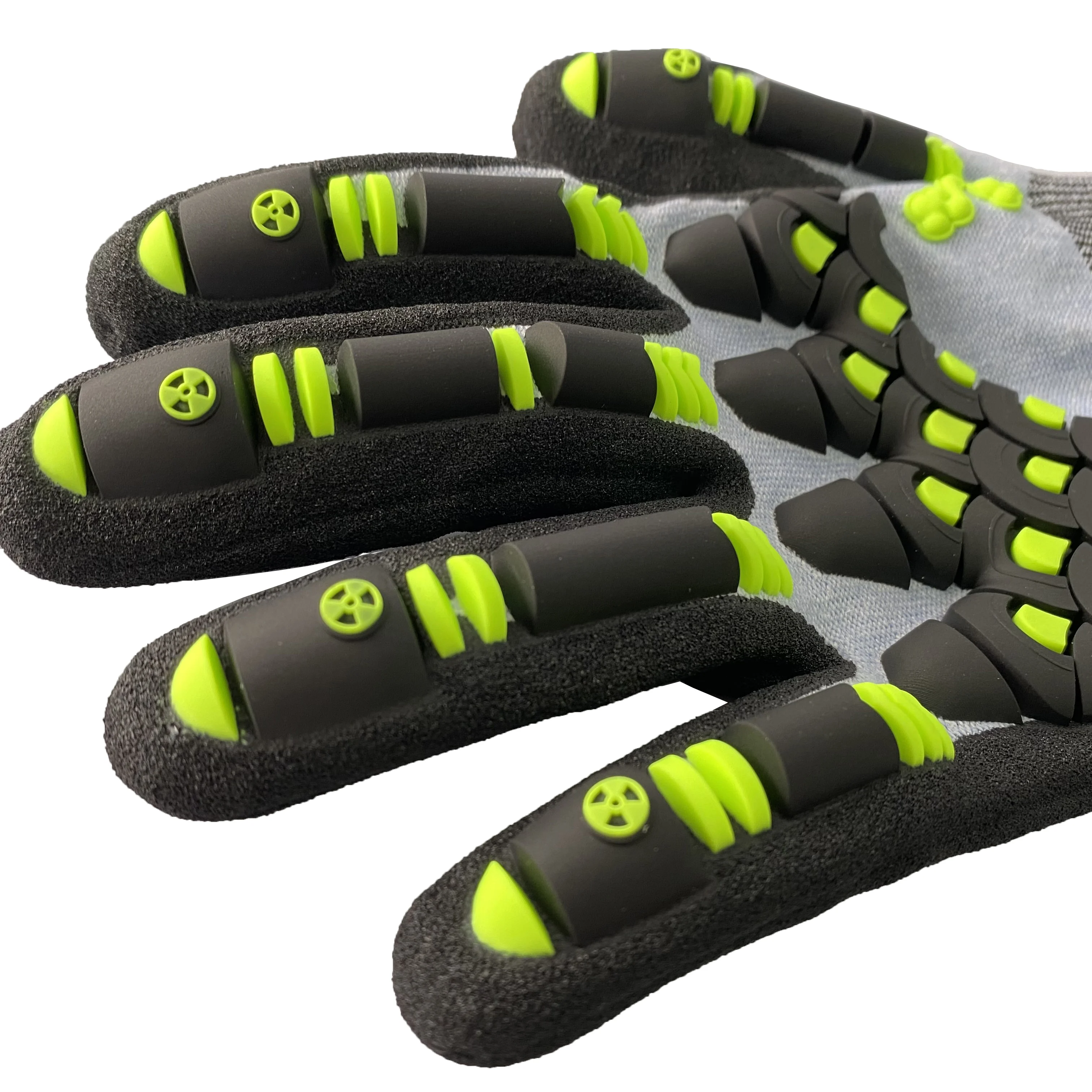 Sandy Nitrile Coated seamless welding Anti- impact TPR custom logo Anti-cut safety glove for work mechanic