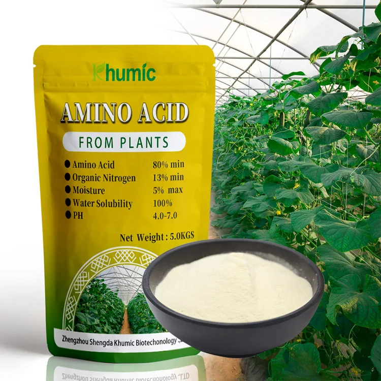 Agriculture Organic Fertilizer Amino Acid High Nitrogen Plant Nutrients Natural Cheap Amino Acid Powder