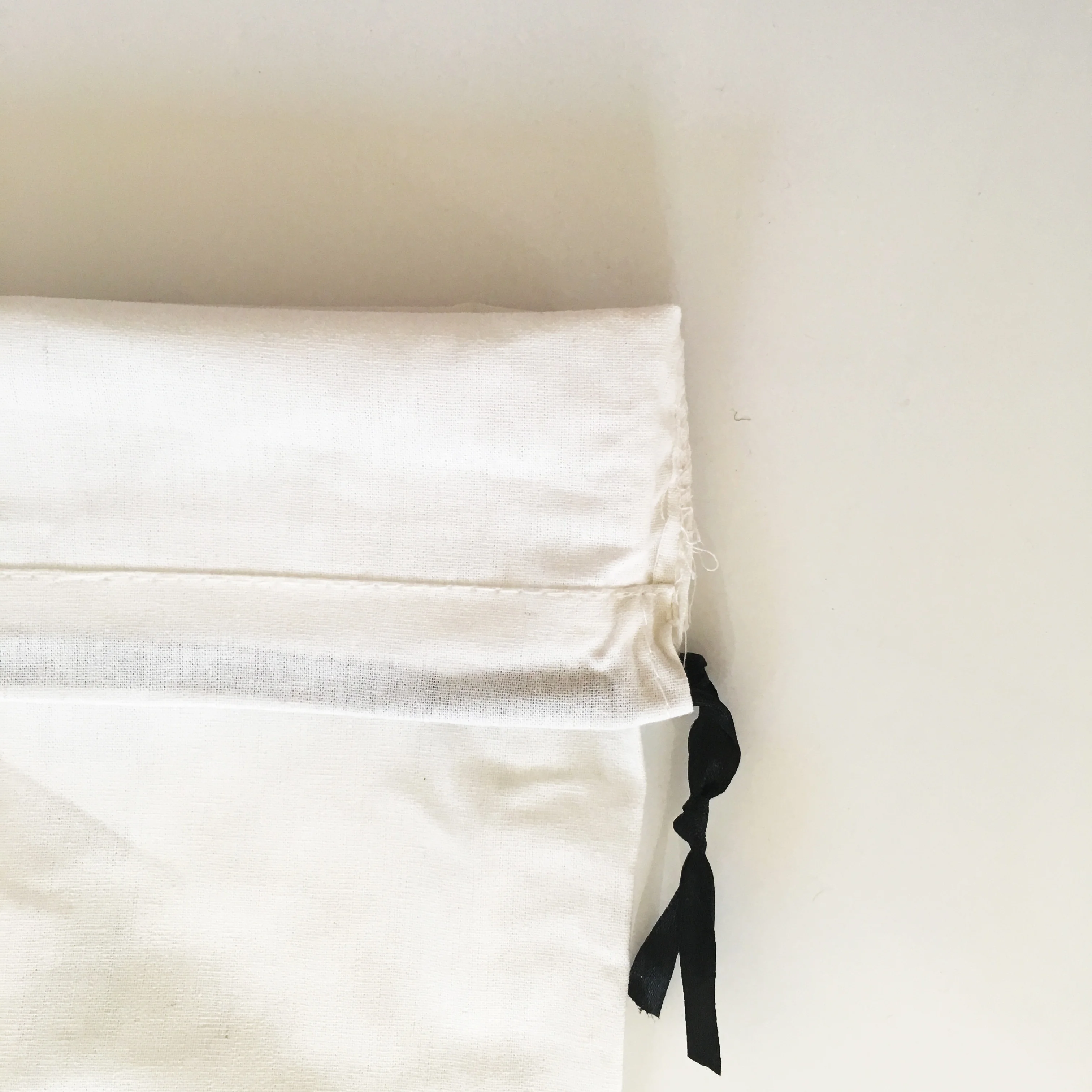 
DRAW STRING BAG - COTTON WITH LOGO & WEBSITE PRINT FOR PACKAGING 
