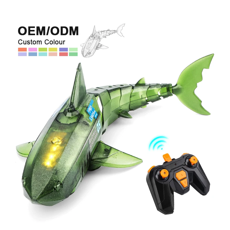 Electric 2.4G Remote Control RC Plastic Shark Children Remote Control Shark
