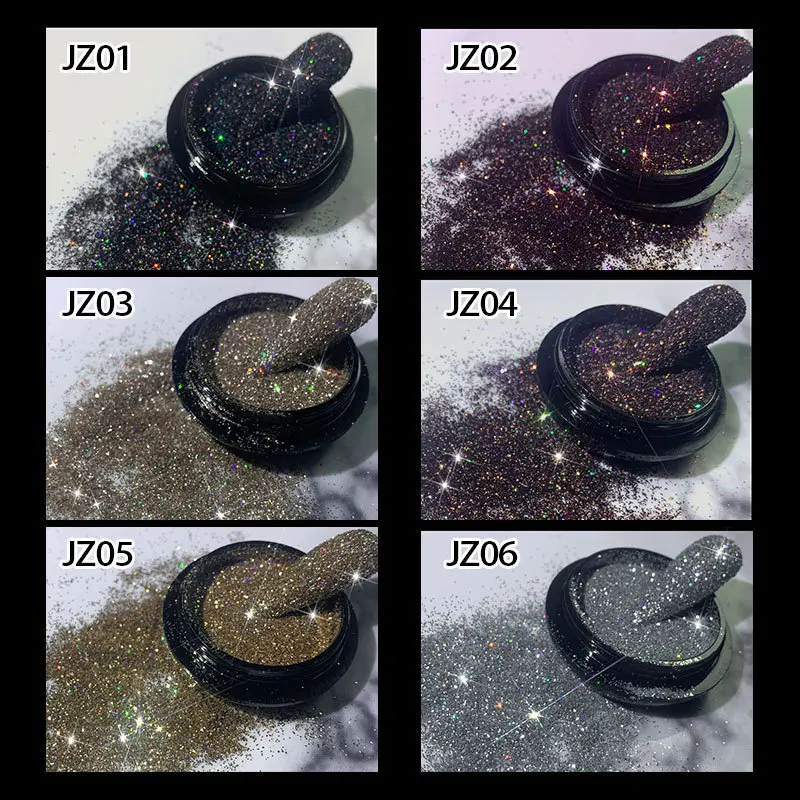 New Design Flashing Shimmering Nail Powder Disco Bling Diamond Powder Nail Glitter Pigment