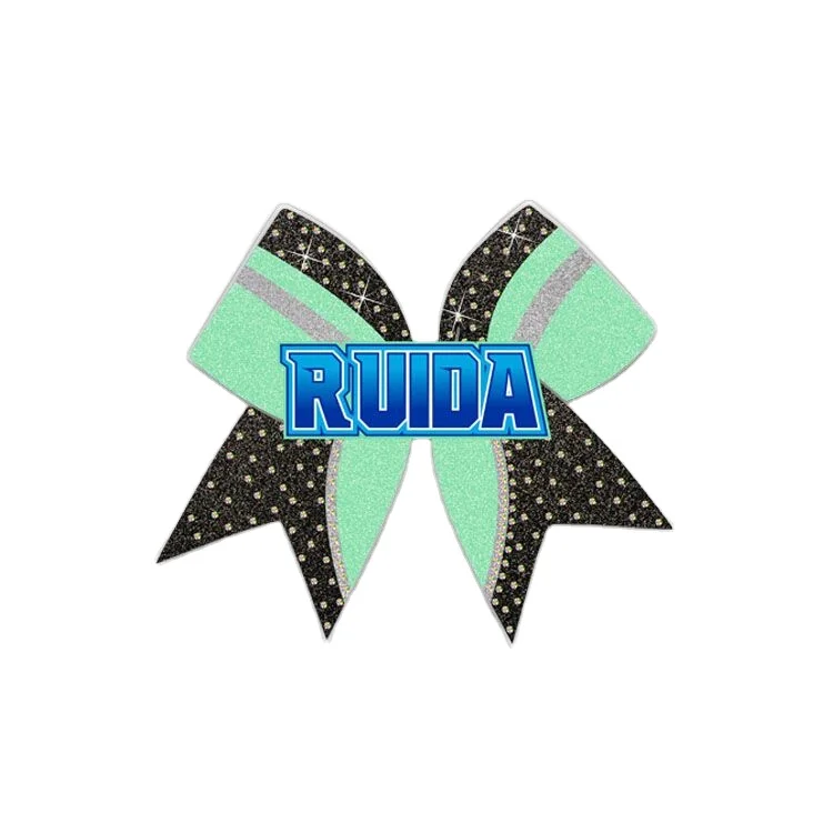 Cheer Bow Strip Rhinestone Transfer Cheerleading Competition Adults Cheer Wear Cheer for Girls Hair Bow