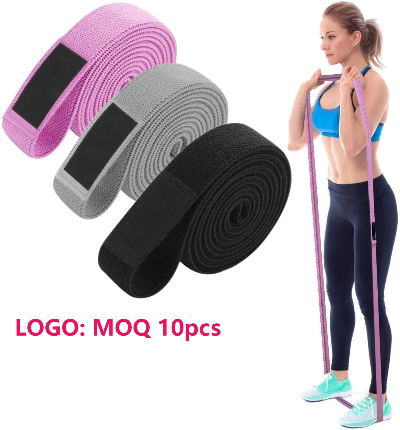 Gym Yoga Exercise Hip Long Adjustable Fitness Long Resistance bands