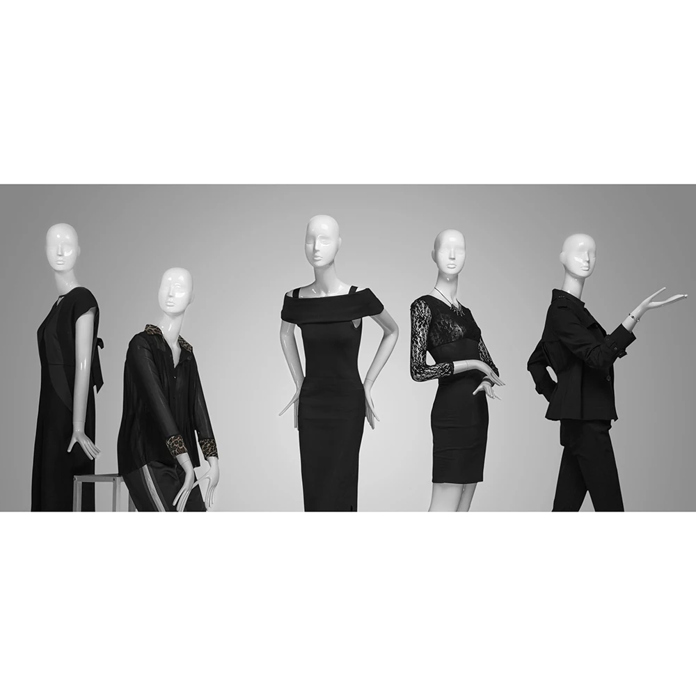 Новый дизайн, модный полноразмерный стенд, абстрактный женский манекен, использование известных брендов