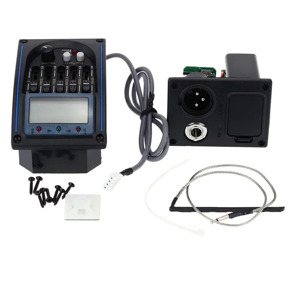 LC-5  5 band eq equalizer acoustic guitar acoustic eq Acoustic guitar pickup with LCD Tuner