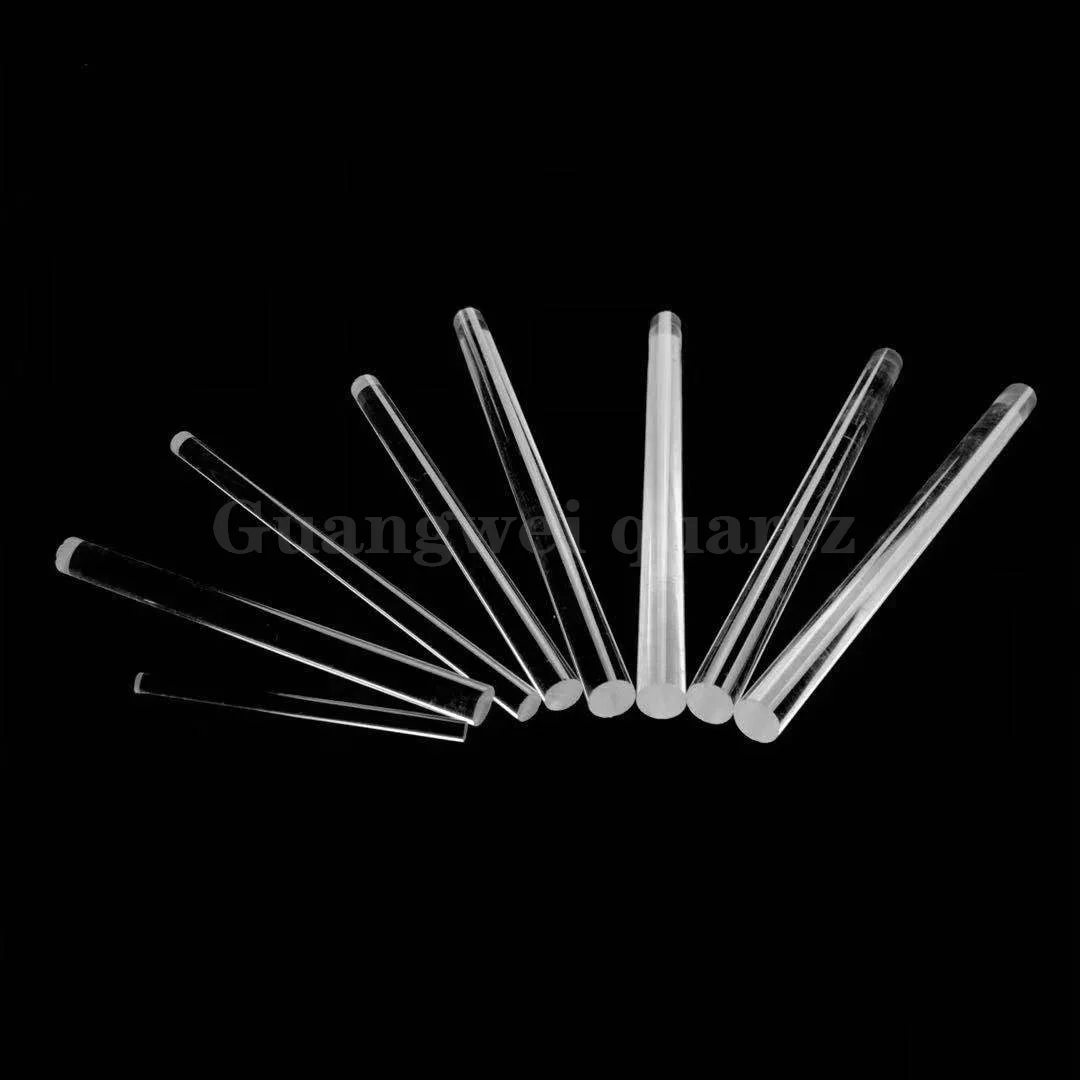 High Purity High Light Transmittance Quartz Glass Rod Transparent Light Guide Rod