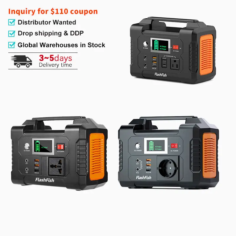 AC 110V 220V Solar Generator Backup Battery Pack Power Supply for  Outdoor Adventure Load Trip Camping Emergency