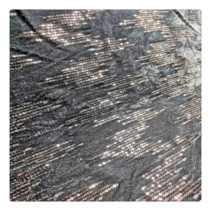 african wed velvet embroidery fabric gray lace fabric sequin embroidery fabric