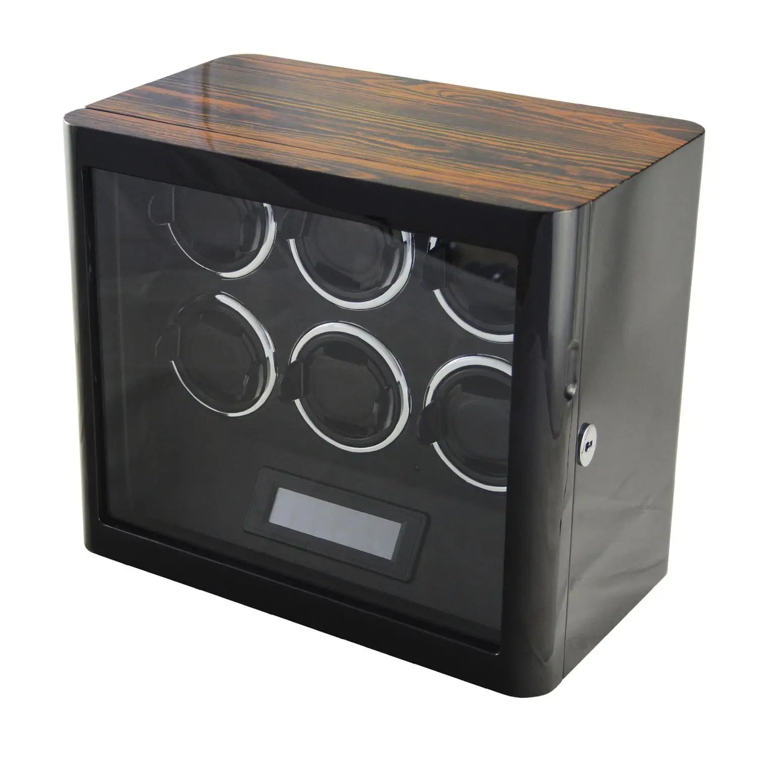 GC03-L85ZB-L-AR 6 slots LCD Touch Screen premium watch winder Quiet Japanese Mabuchi Motor Watch Winders for Men and Women