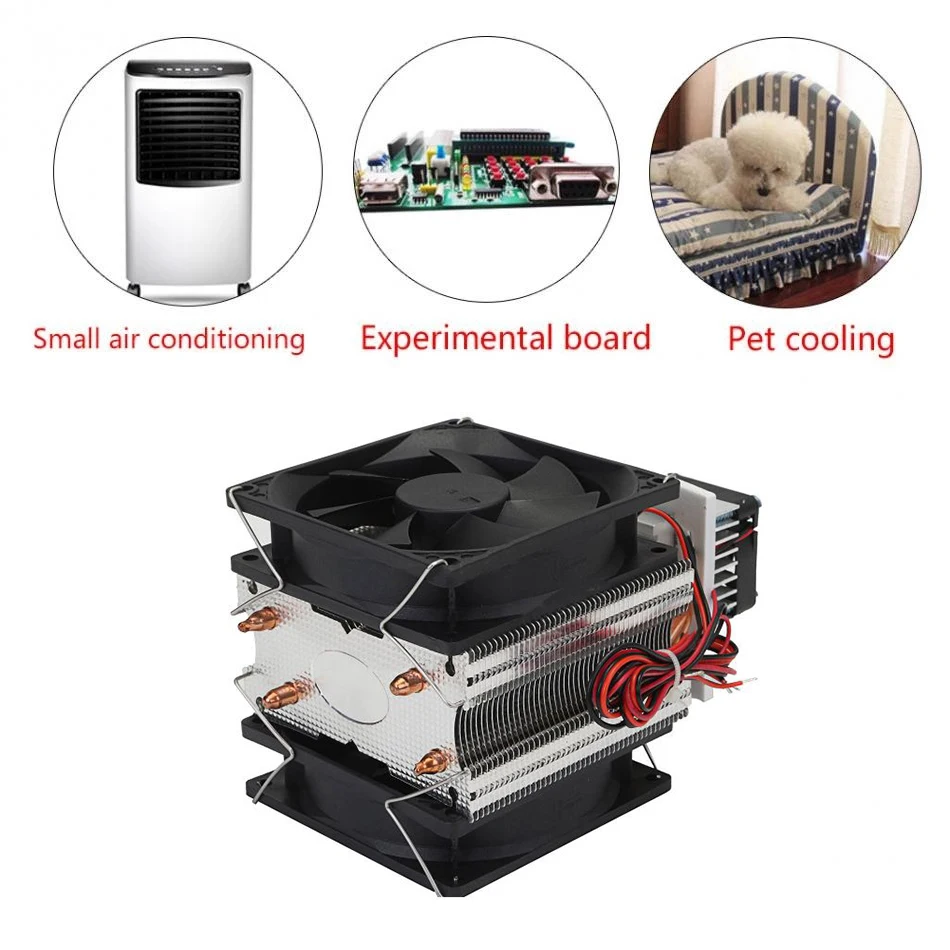 72W Semiconductor Air Conditioner Peltier Cooling Unit 12V Module Peltier Thermoelectric Cooler