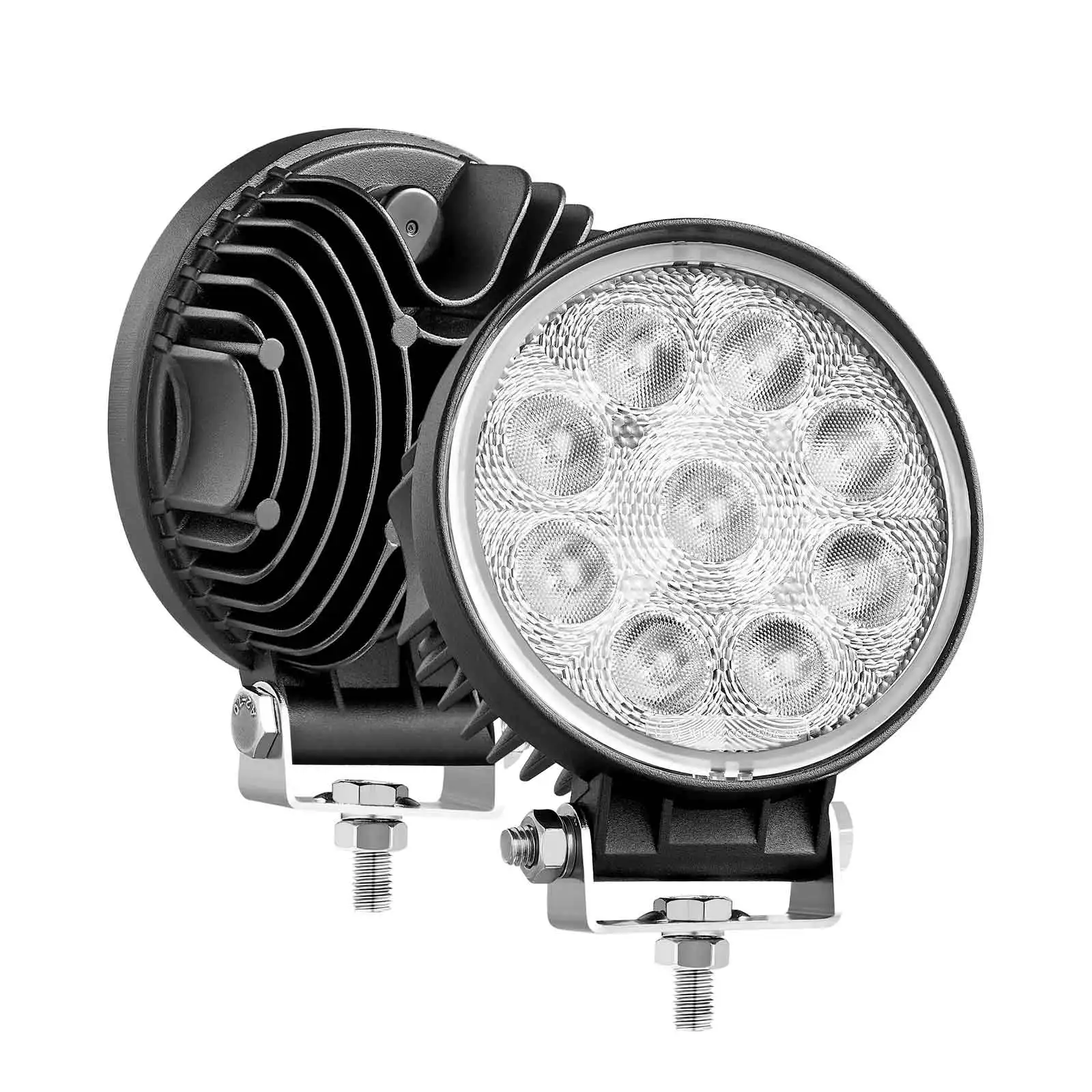 
E-mark Approved 12 Volt Automotive LED Work Light with Waterproof Breather C.ree LEDs Super Bright for Trucks Cars Boat SUV UTV 