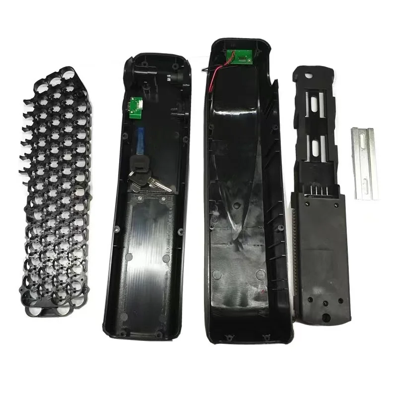 Electric lithium battery cycle parts hailong 1-2 down tube battery case 36v 48v hailong 1-2 battery box with power indicator