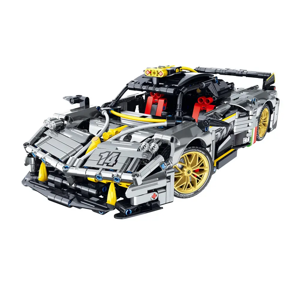 IM.MASTER 9814 High-Tech Super Racing Car Paganis Zonda R Model Bricks Puzzle Toy Birthday For Kids Building Blocks Sets